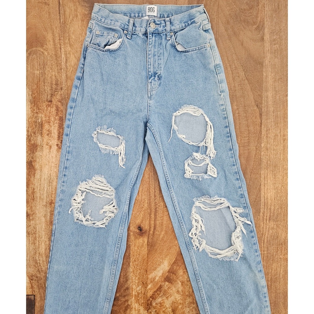 BDG Urban Outfitters Jeans Womens 29 High Rise Baggy Distressed Wide Leg 90s